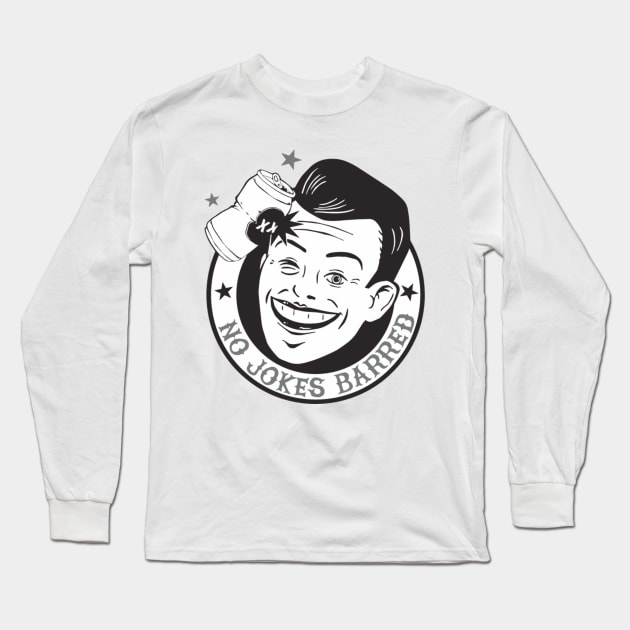 No Jokes Barred Logo Long Sleeve T-Shirt by JonForward